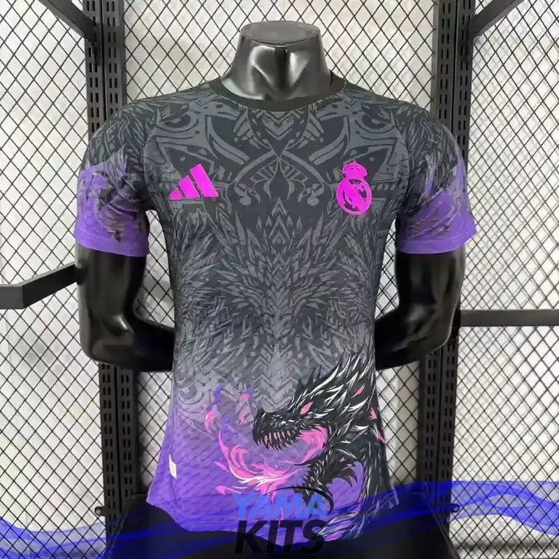 MAILLOT REAL MADRID CONCEPT "Dragons violet" 2025/2026 Version Player YamaKits Foot