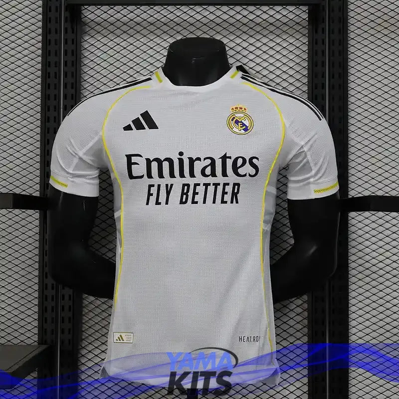 MAILLOT REAL MADRID DOMICILE 2025/2026 Version Player YamaKits Foot