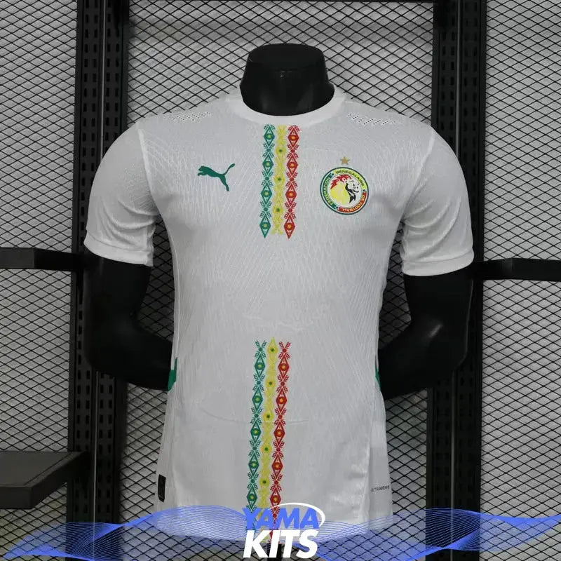 MAILLOT SÉNÉGAL DOMICILE " Blanc " 2025/2026 Version Player YamaKits Foot