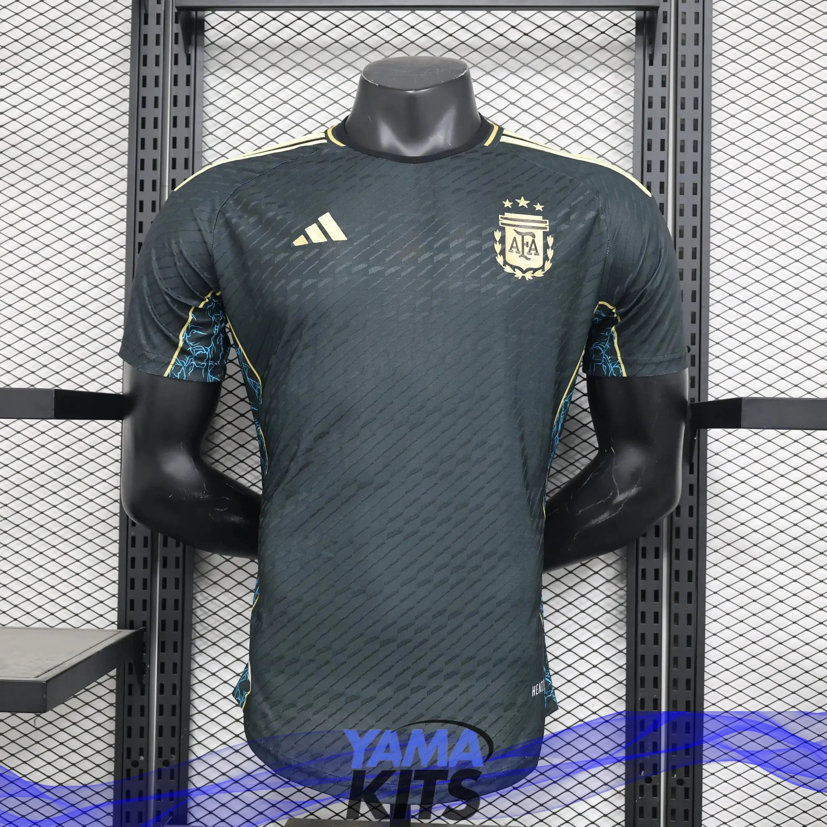 Maillot Argentine Concept "Black" 2024 Version Player YamaKits Foot