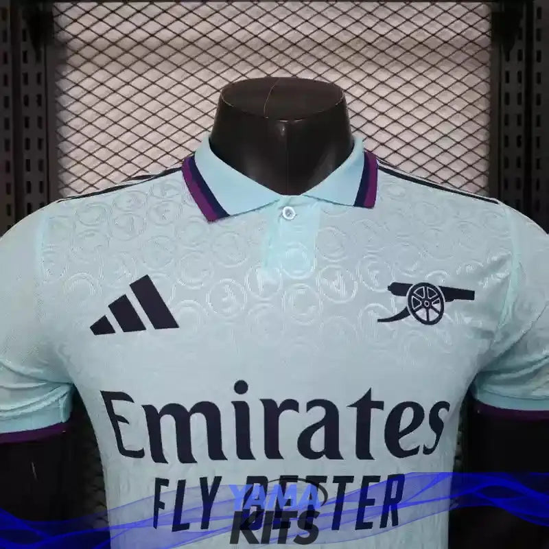 Maillot Arsenal concept "Bleu ciel" 2025/2026 Version Player YamaKits