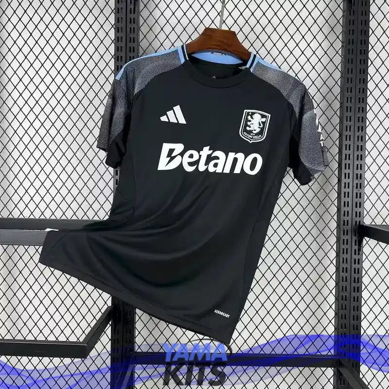 Maillot Aston Villa extérieur "Noir" 2025/2026 YamaKits Foot