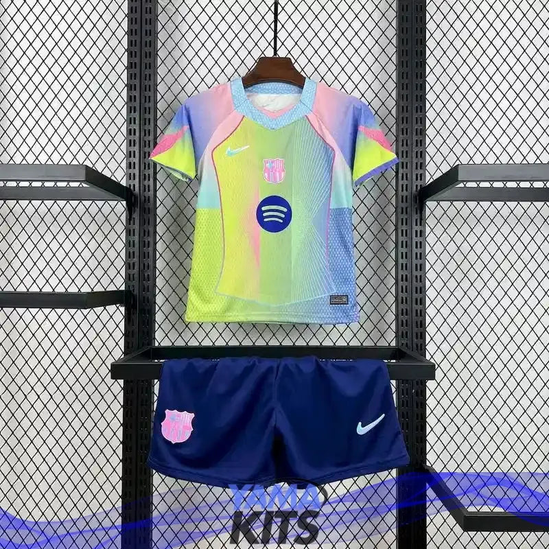 Maillot Barcelone enfant concept "jaune,rose" 2025/2026 YamaKits Foot