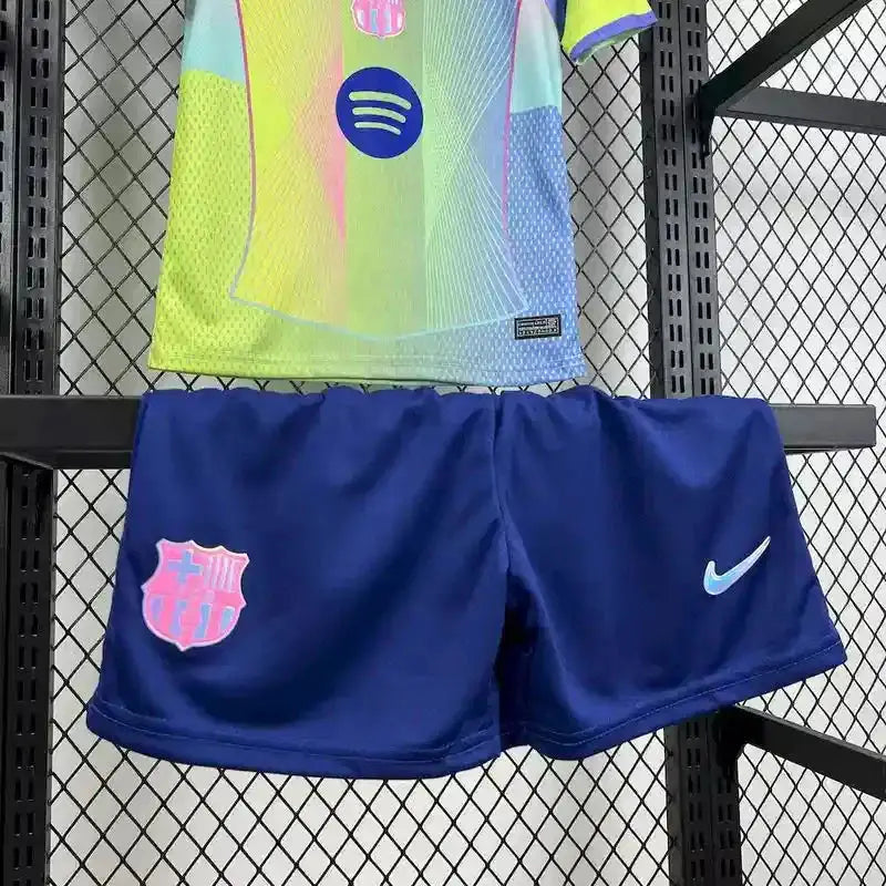 Maillot Barcelone enfant concept "jaune,rose" 2025/2026 YamaKits Foot