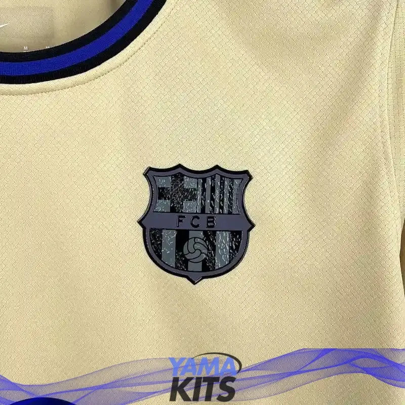 Maillot Barcelone extérieur "beige" 2025/2026 YamaKits Foot