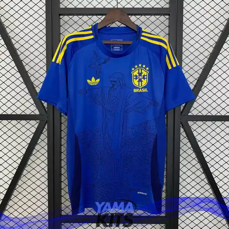 Maillot Brésil 3-Bandes concept "Bleu" 2025/2026 YamaKits Foot