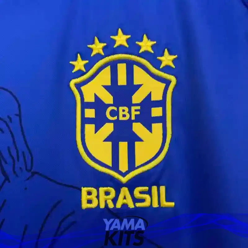 Maillot Brésil 3-Bandes concept "Bleu" 2025/2026 YamaKits Foot