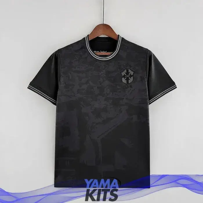 Maillot Brésil Concept "Full Black" 2022/2023 YamaKits Foot