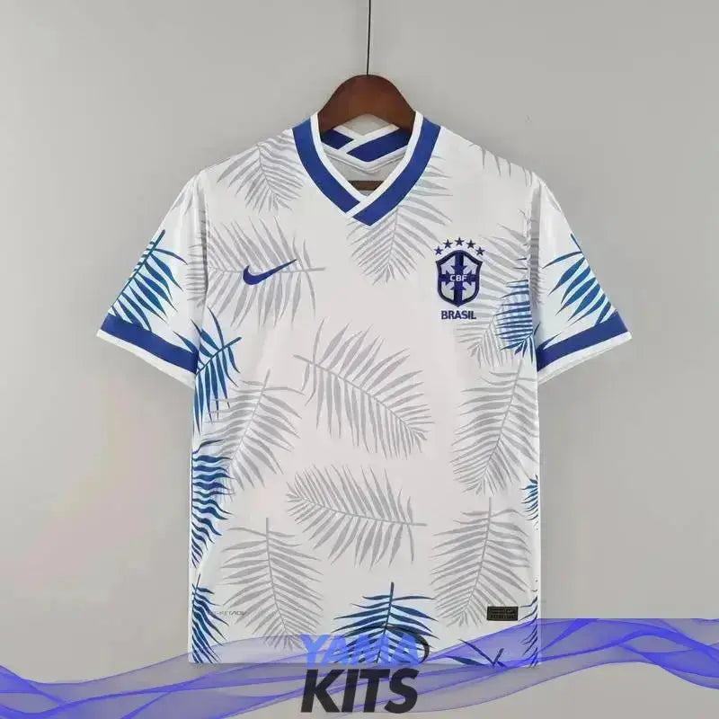 Maillot Brésil Concept « feuilles bleues » 2024/2025 YamaKits Foot