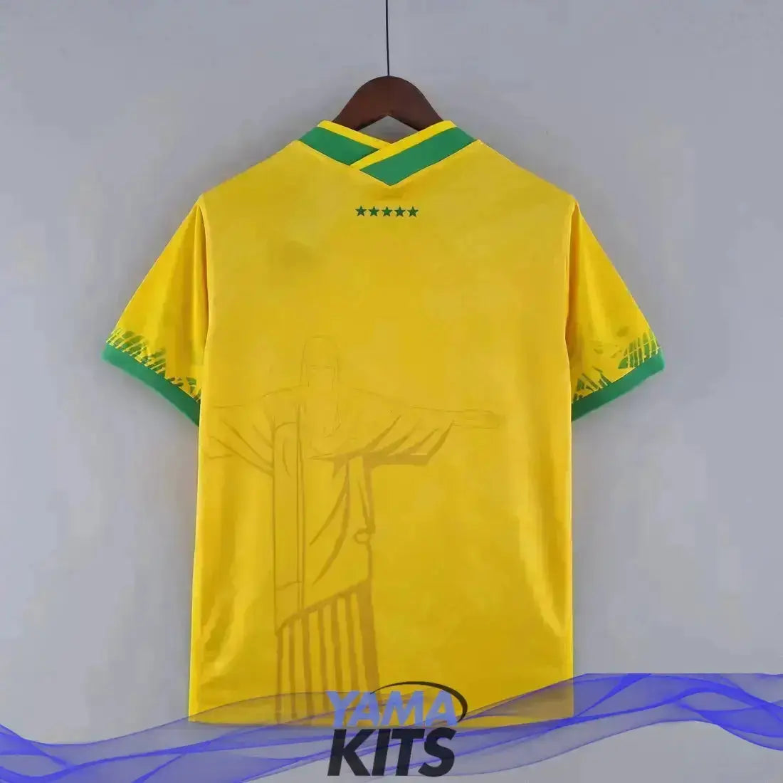 Maillot Brésil Concept jaune "Christ rédempteur" 2024/2025 YamaKits Foot