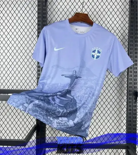 Maillot Brésil concept « Bleu » 2025/2026 YamaKits Foot