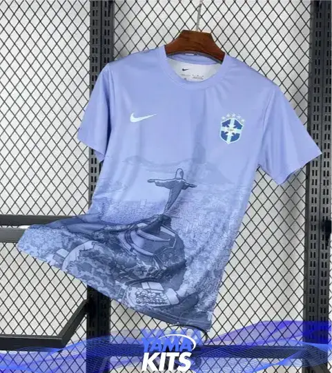 Maillot Brésil concept « Bleu » 2025/2026 YamaKits Foot