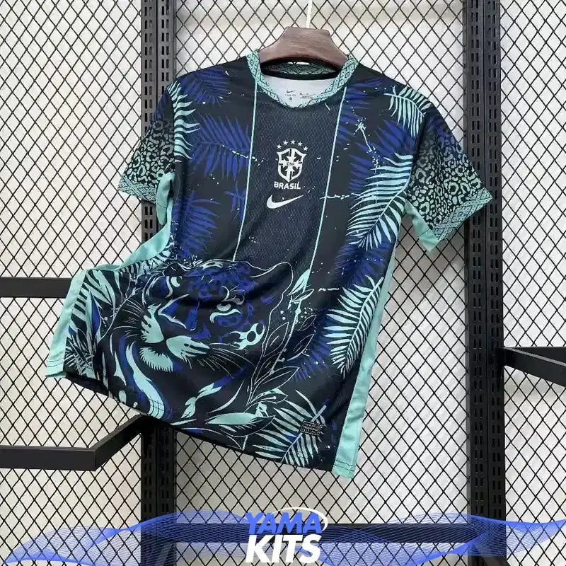 Maillot Brésil concept "Fleure, lion" 2025/2026 YamaKits Foot