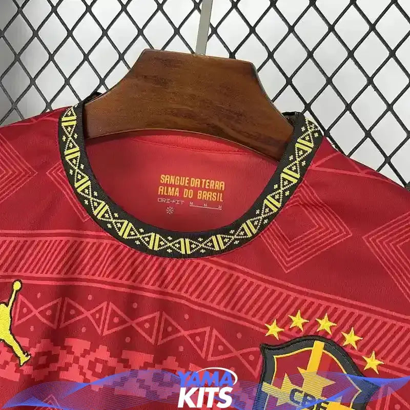 Maillot Brésil concept "Rouge" 2025/2026 YamaKits Foot