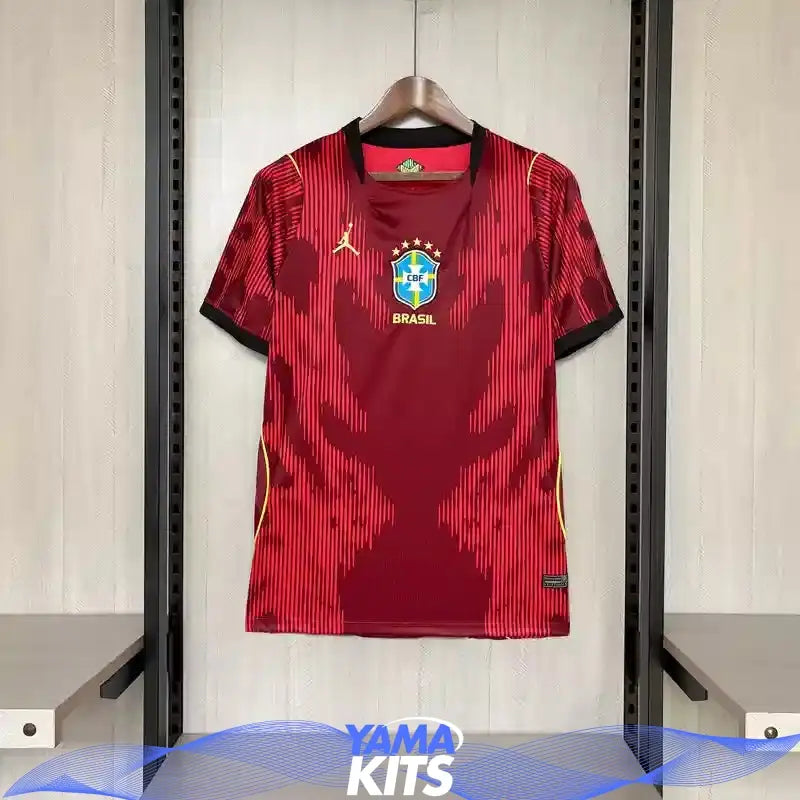 Maillot Brésil concept "Rouge" 2026/2027 YamaKits Foot