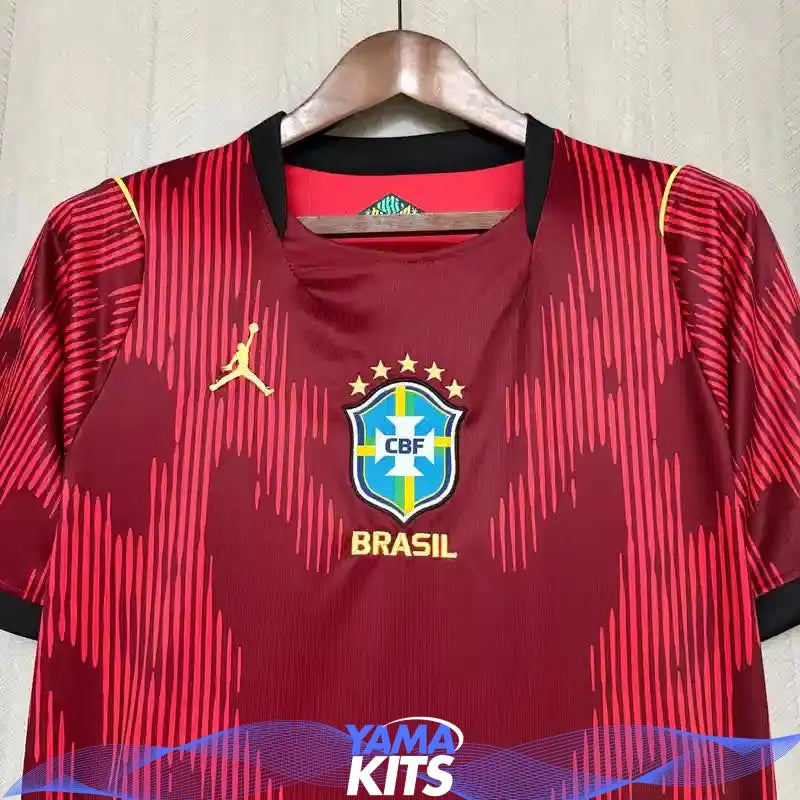 Maillot Brésil concept "Rouge" 2026/2027 YamaKits Foot