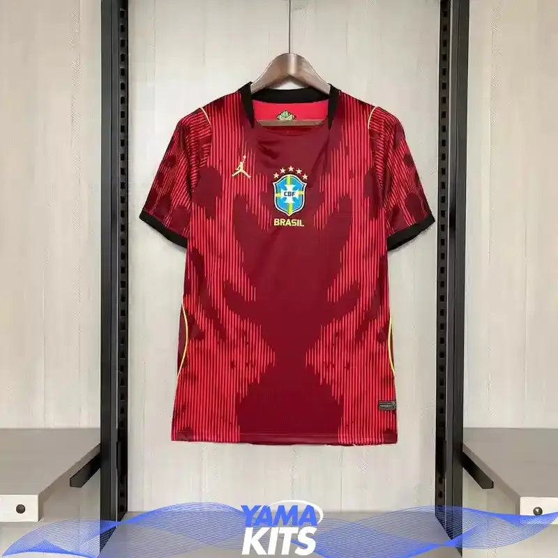 Maillot Brésil concept "Rouge" 2026/2027 YamaKits Foot