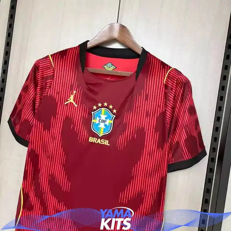 Maillot Brésil concept "Rouge" 2026/2027 YamaKits Foot