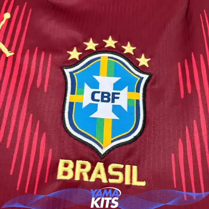 Maillot Brésil concept "Rouge" 2026/2027 YamaKits Foot