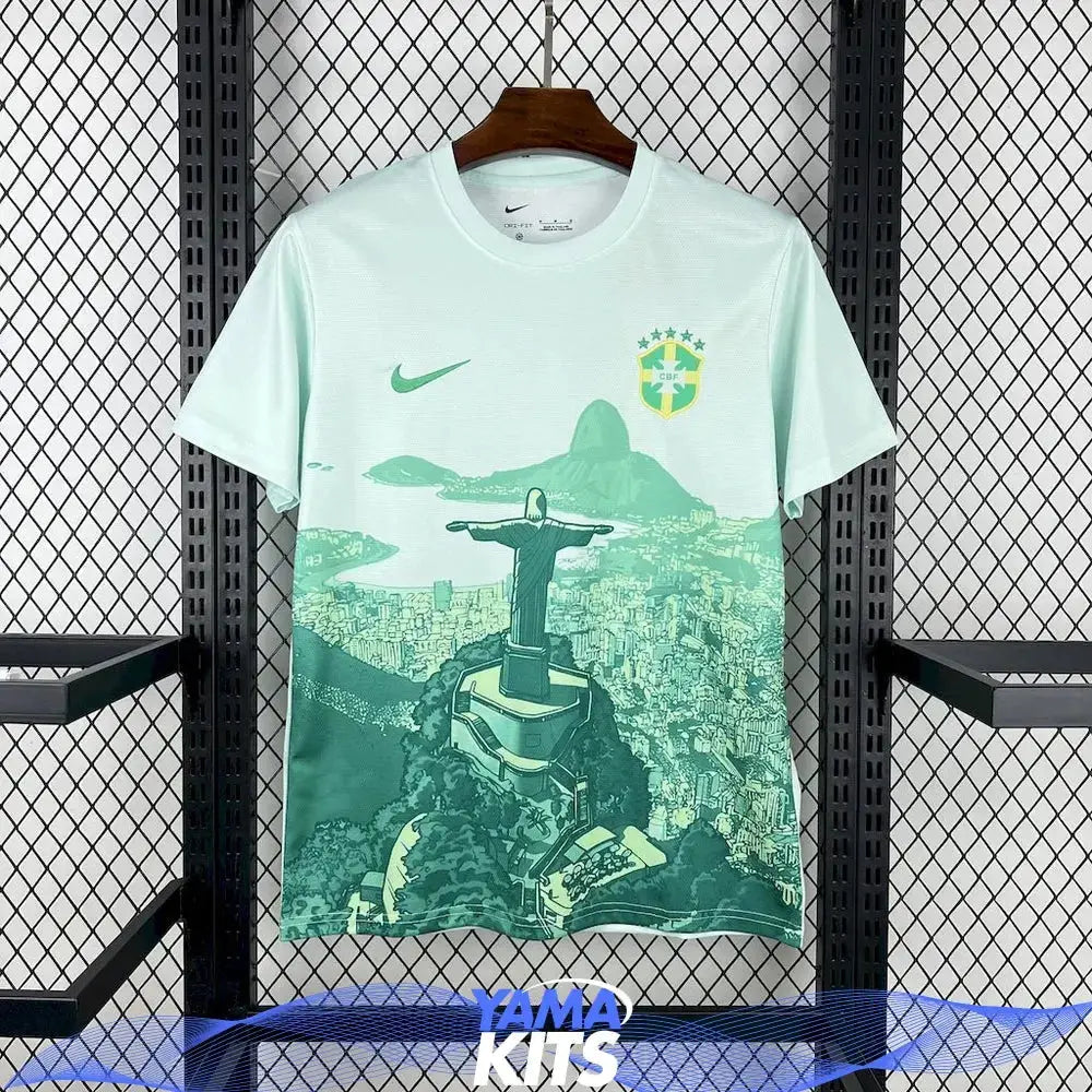 Maillot Brésil concept « Vert » 2025/2026 YamaKits Foot