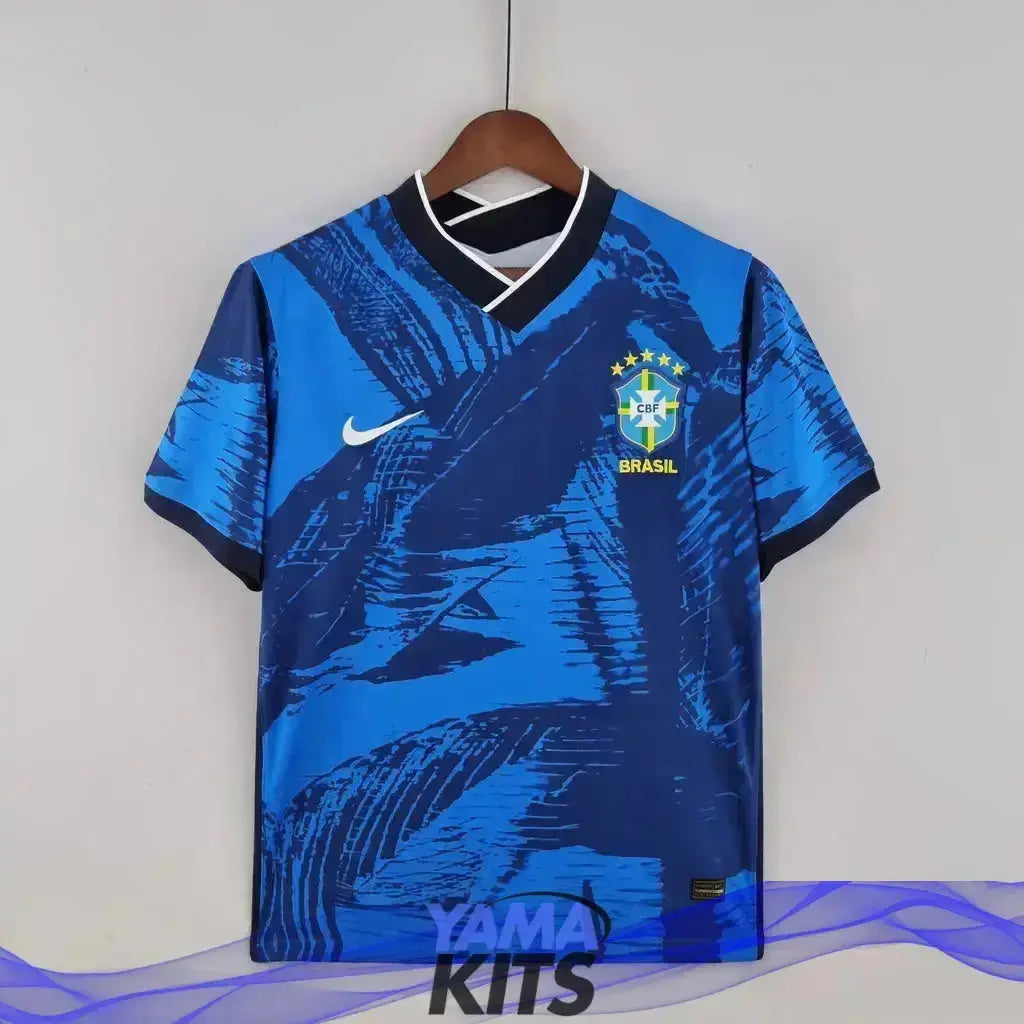 Maillot Brésil concept "bleu" 2024/2025 YamaKits Foot