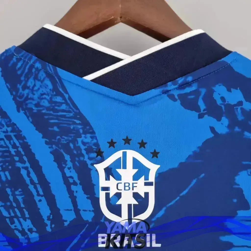 Maillot Brésil concept "bleu" 2024/2025 YamaKits Foot