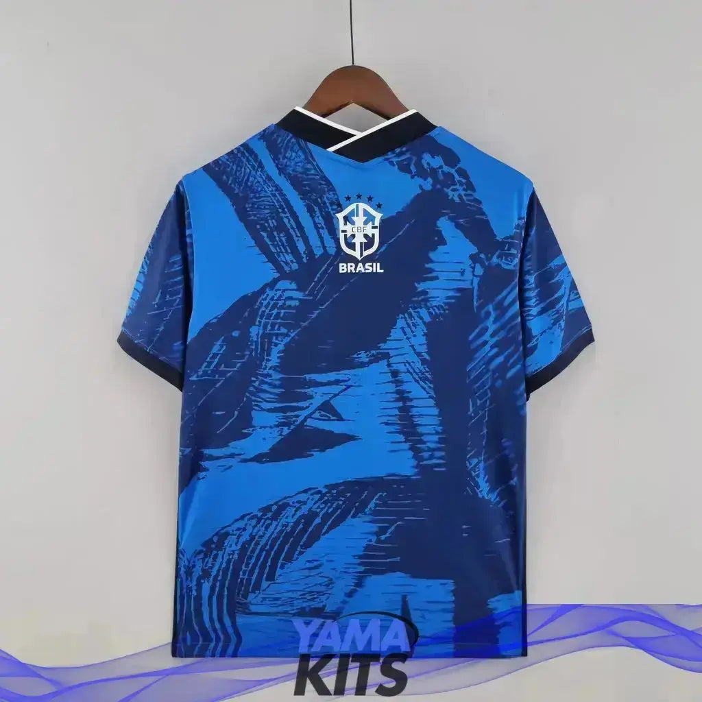 Maillot Brésil concept "bleu" 2024/2025 YamaKits Foot