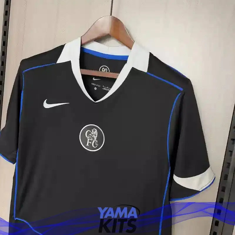 Maillot Chelsea extérieur "Noir" 2025/2026 YamaKits Foot