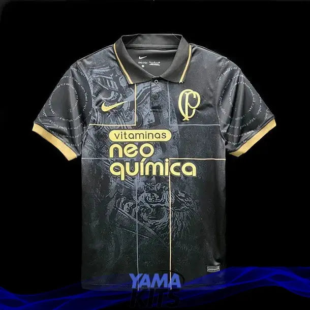 Maillot Corinthians Concept "Noir, doré'" 2022/2023 YamaKits Foot