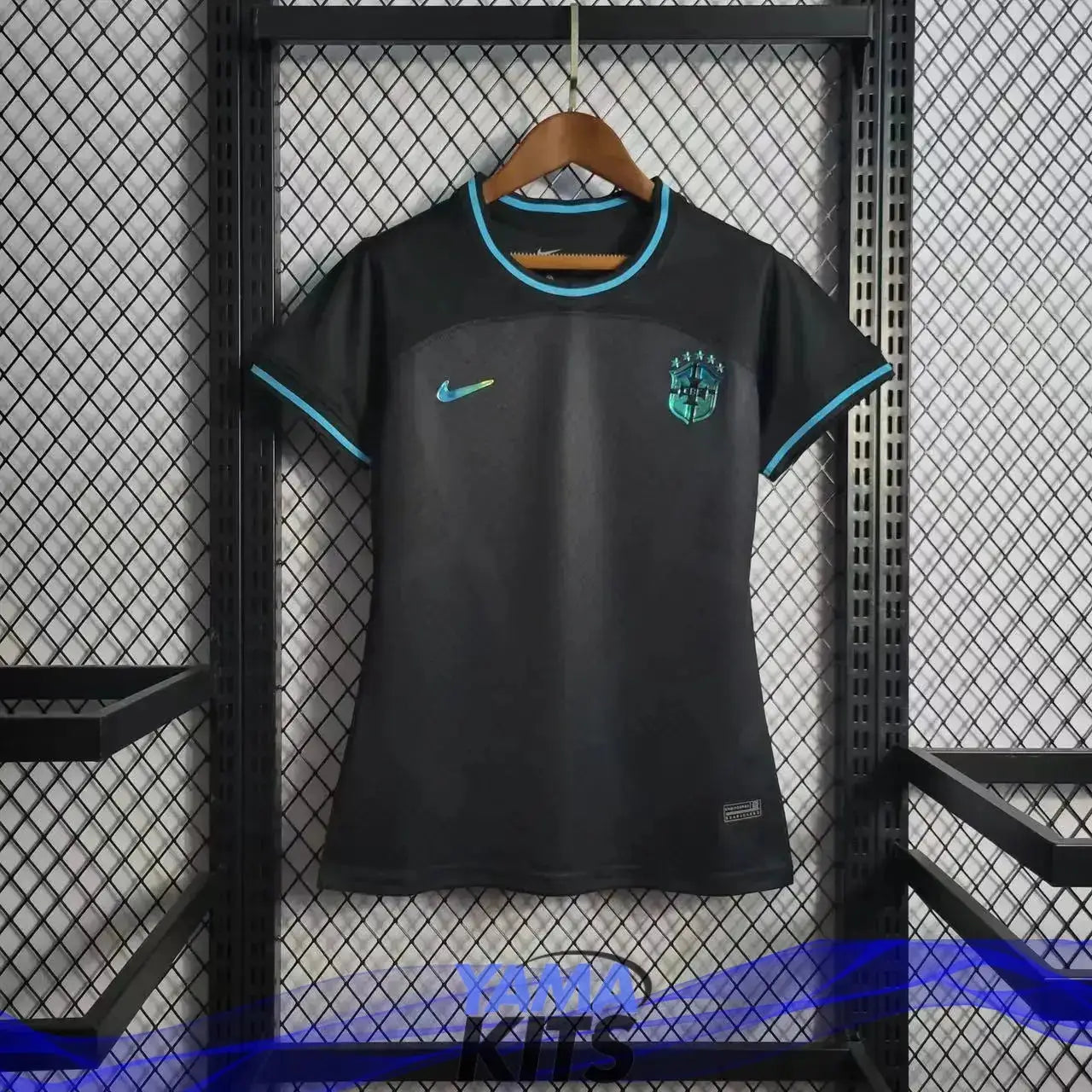 Maillot Femme Brésil/Brazil Concept "Noir,Bleu" 2022/2023 YamaKits Foot