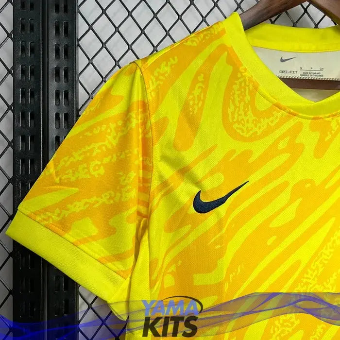 Maillot Gardien France Jaune 2024-2025 YamaKits Foot