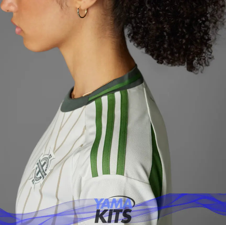 Maillot Irlande extérieur Féminin "Blanc,Vert" 2025/2026 YamaKits Foot