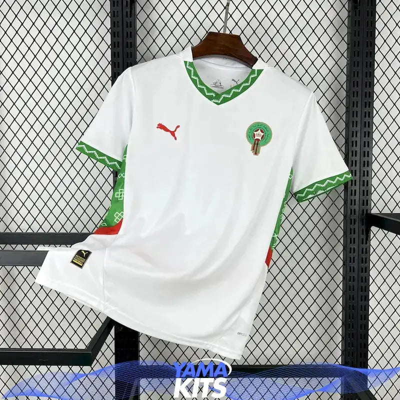 Maillot Maroc extérieur "Blanc" 2025/2026 YamaKits Foot
