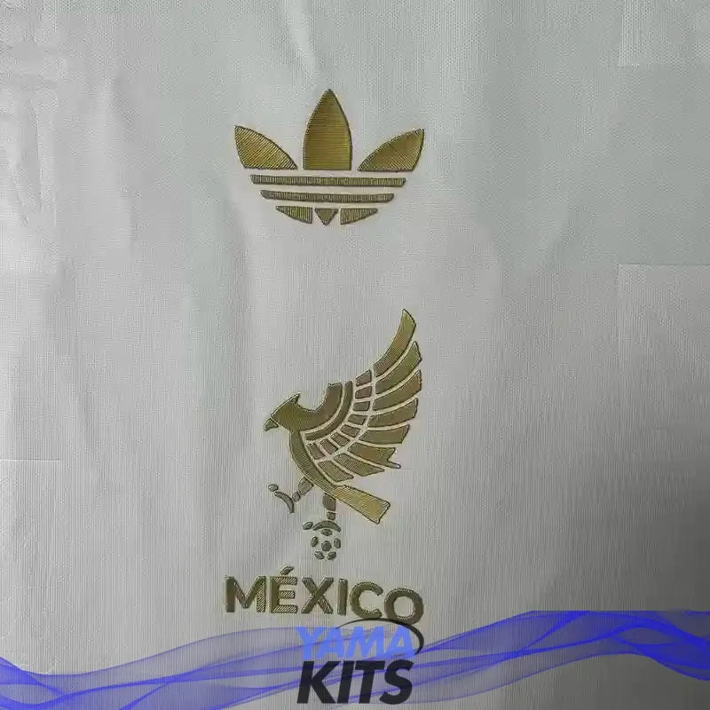 Maillot Mexique concept "Blanc, Or" 2025/2026 YamaKits Foot