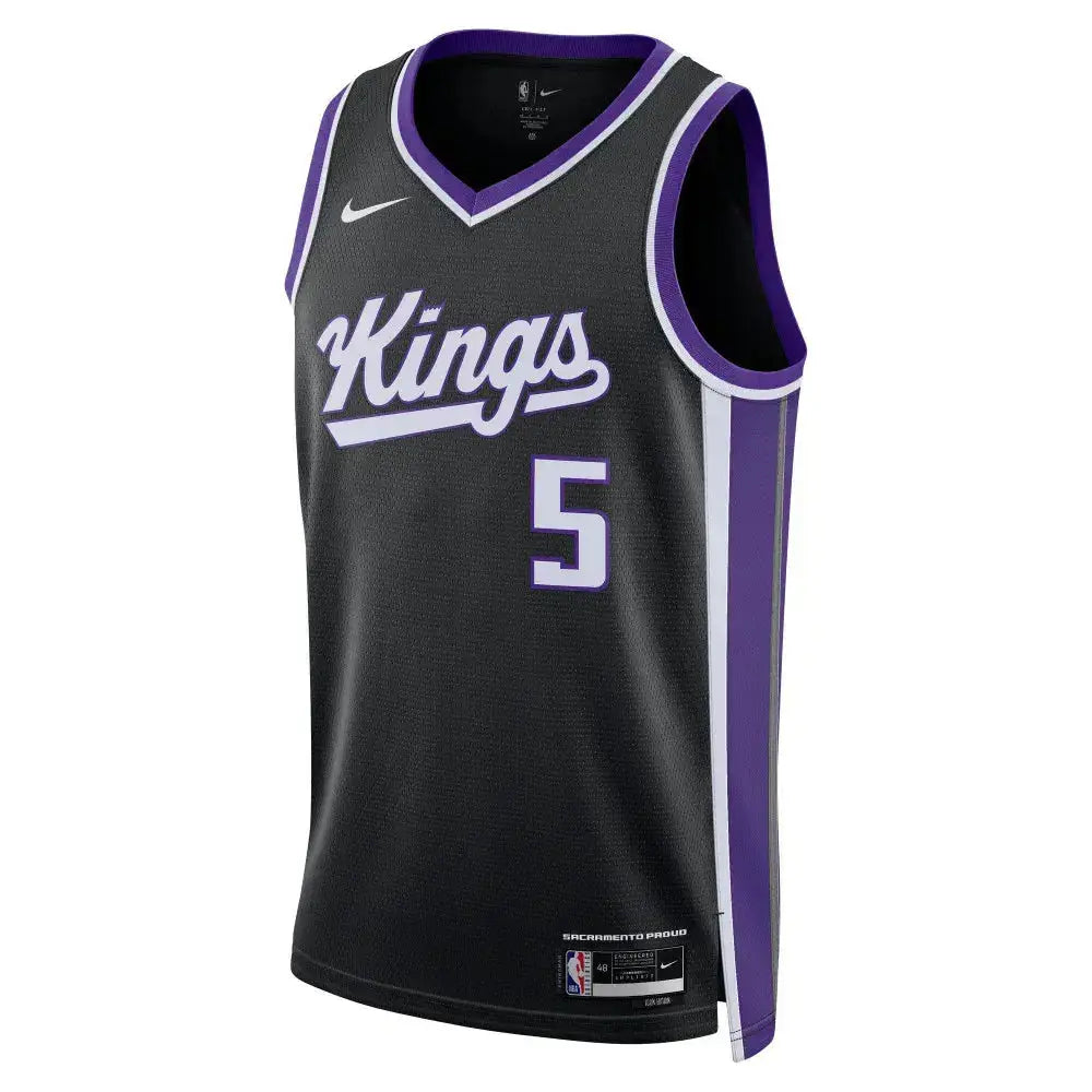 Maillot NBA De'Aaron Fox Sacramento Kings "Noir" - Édition Icon Nike YamaBasketball