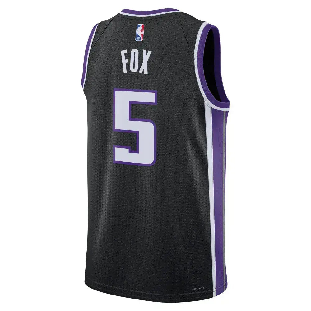 Maillot NBA De'Aaron Fox Sacramento Kings "Noir" - Édition Icon Nike YamaBasketball