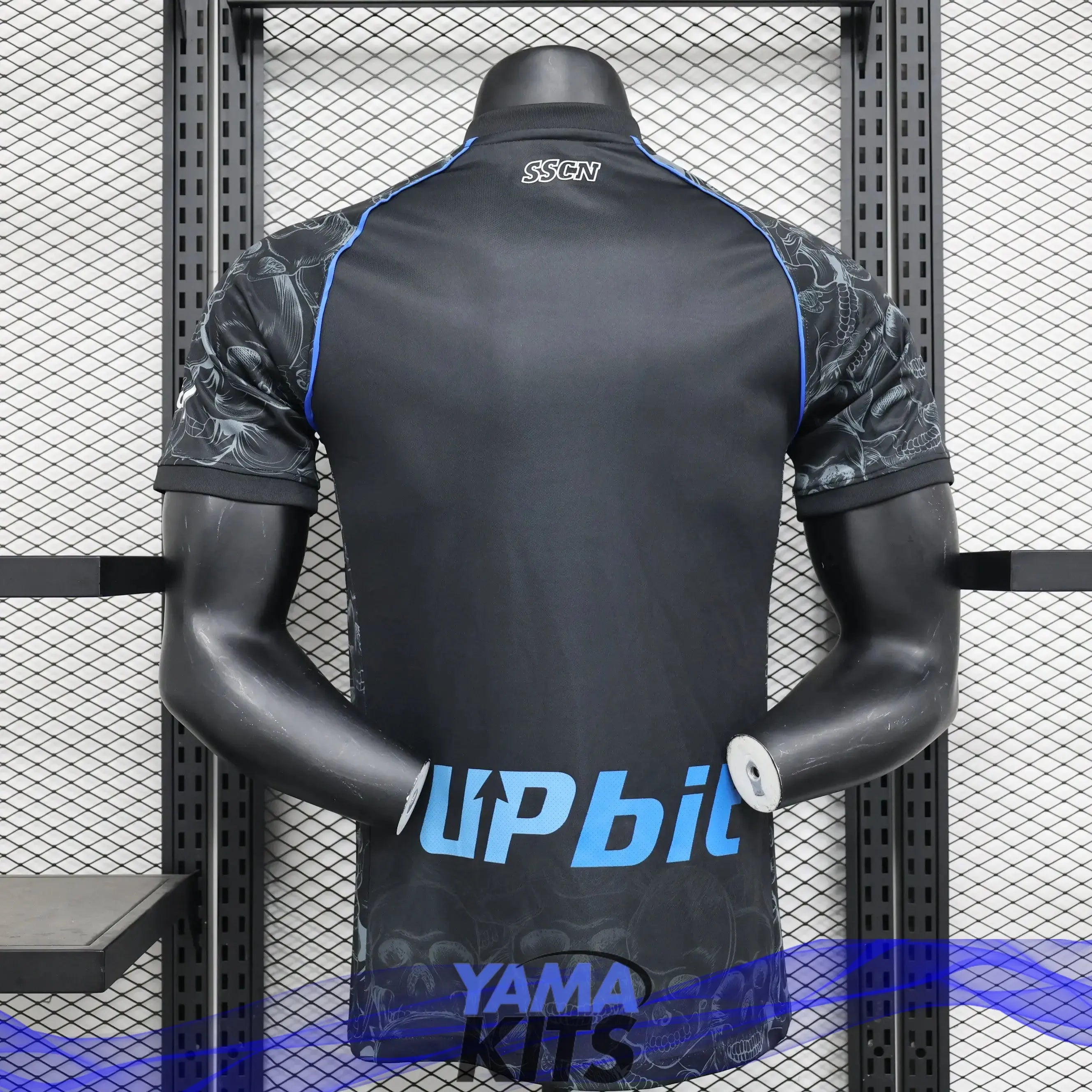 Maillot Napoli Concept "Noir" 2023/2024 Version Player YamaKits Foot