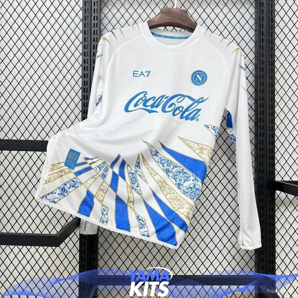 Maillot Napoli Pré-Match Manches Longues 2025/2026 Classic Shirtss