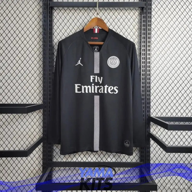 Maillot PSG Noir Manches Longues 2018/2019 Classic Shirtss