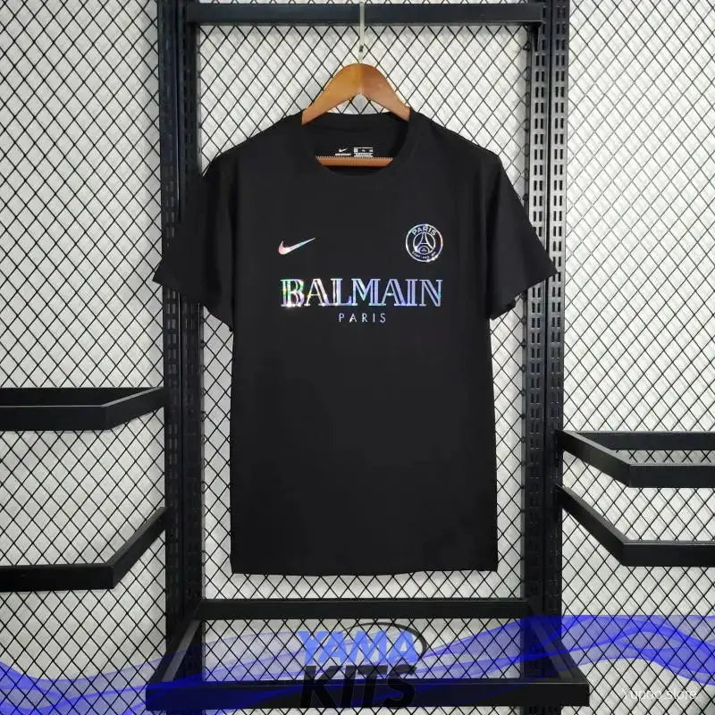 Maillot Paris SG "Balmain,Noir" Concept 2023/2024 - YamaKits