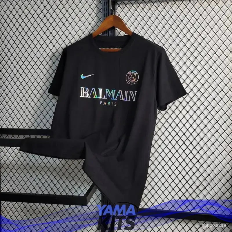 Maillot Paris SG "Balmain,Noir" Concept 2023/2024 - YamaKits