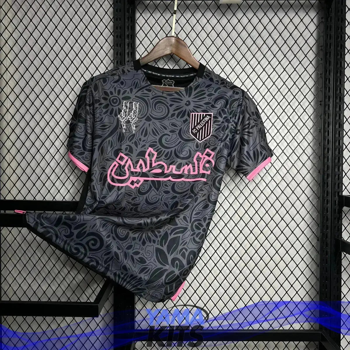 Maillot Palestine Concept « Noir » 2024/2024 YamaKits Foot