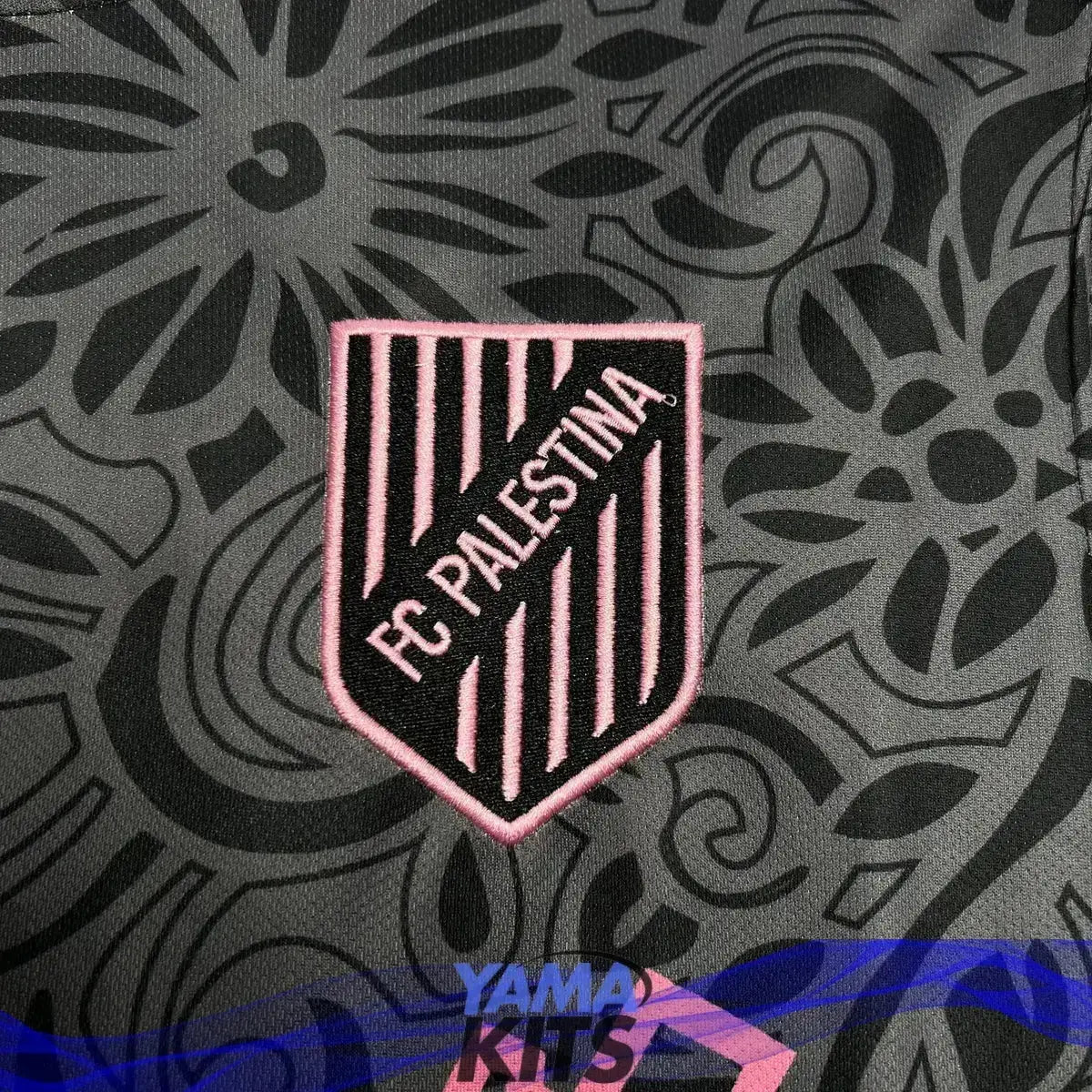 Maillot Palestine Concept « Noir » 2024/2024 YamaKits Foot