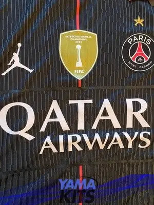 Maillot Paris SG Fourth Jordan noir « avec étoile » 2025/2026 Yamakits