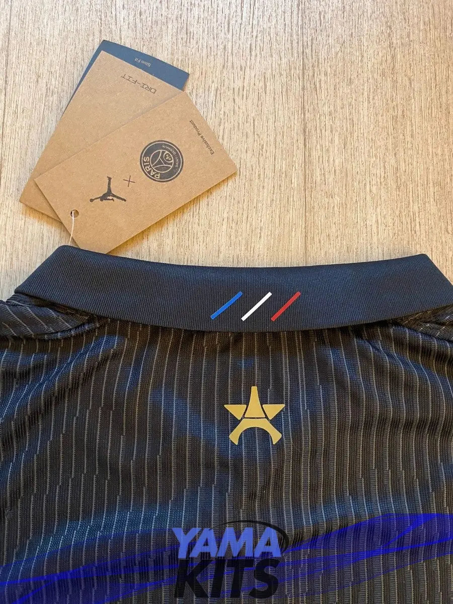 Maillot Paris SG Fourth Jordan noir « avec étoile » 2025/2026 Yamakits
