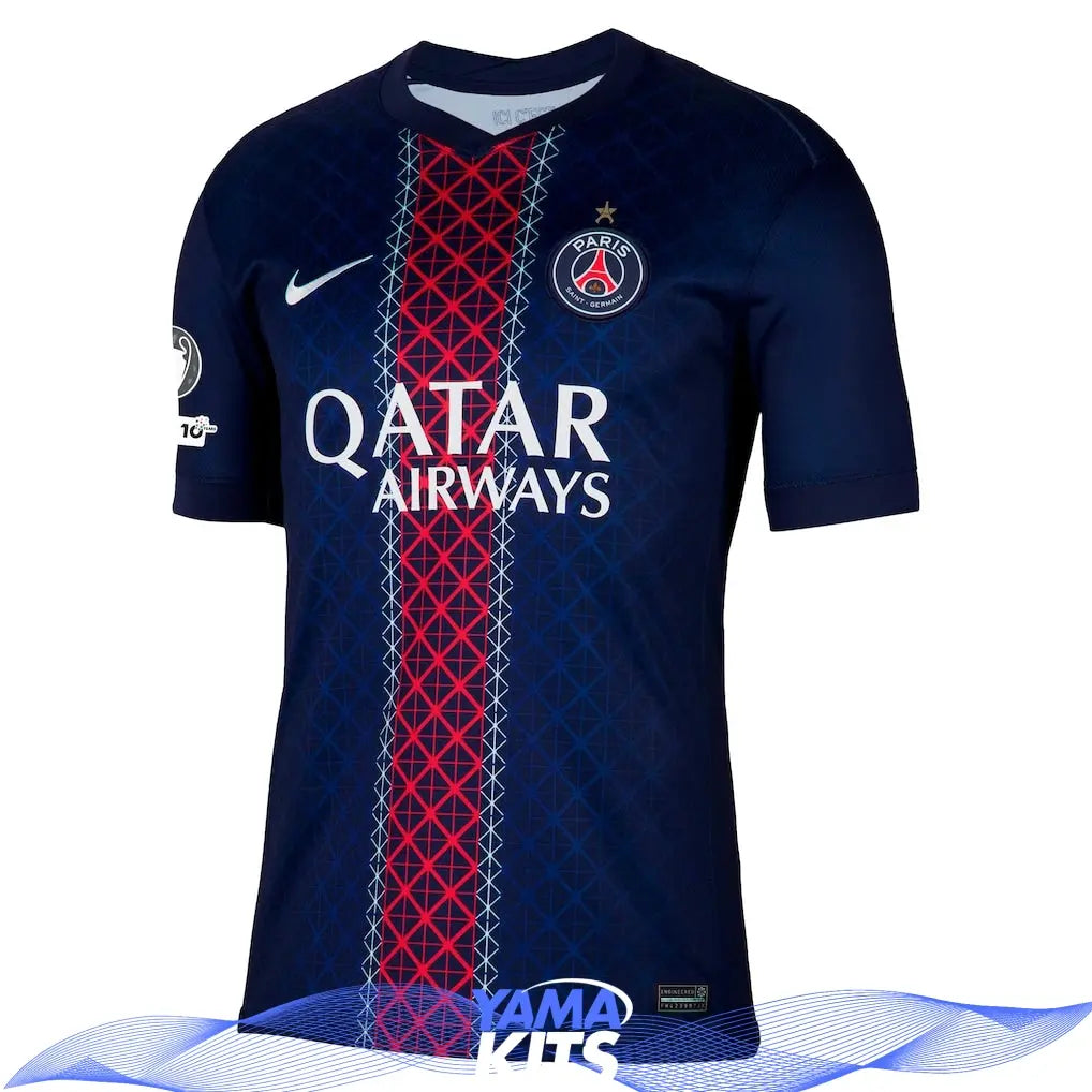 Maillot Paris SG domicile « avec étoile » 2025/2026 Yamakits
