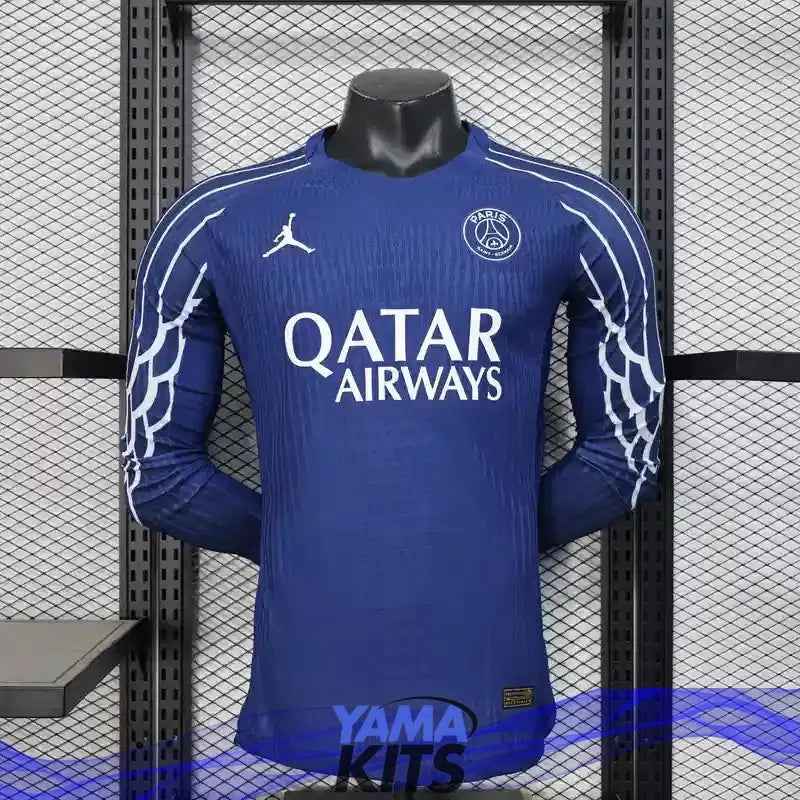 Maillot Paris SG third "Jordan, bleu" 2024/2025 Manches longues YamaKits Foot