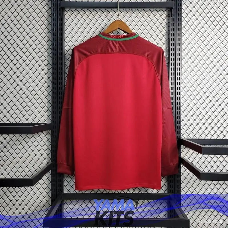 Maillot Portugal Domicile Manches Longues 2016 Classic Shirtss