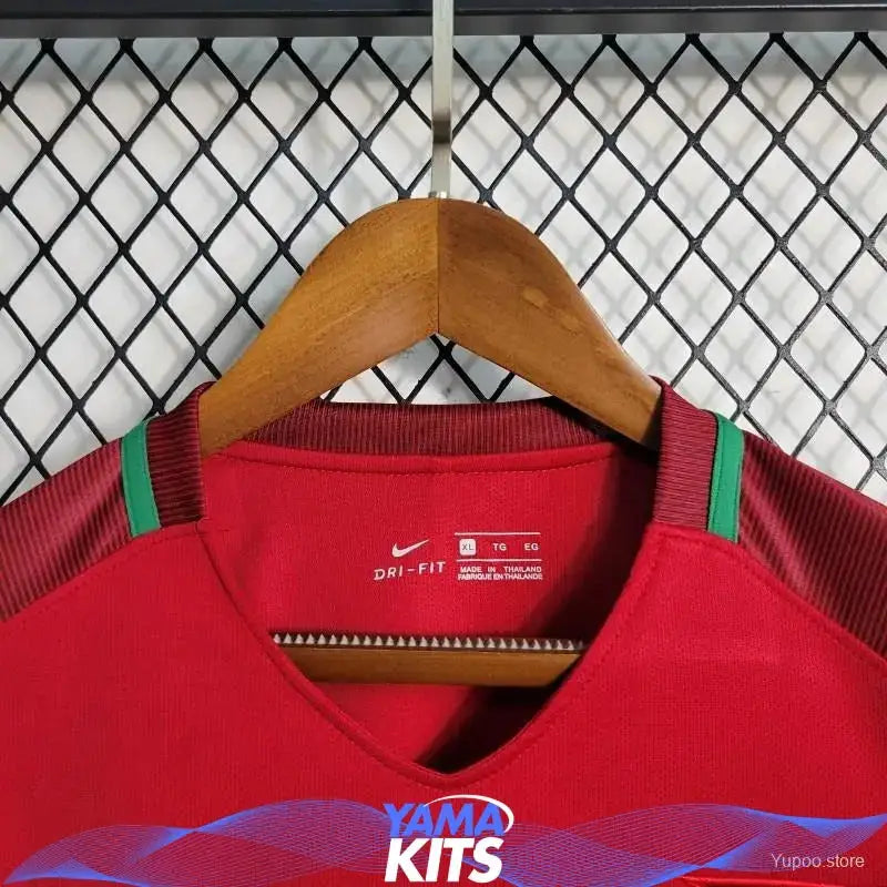 Maillot Portugal Domicile Manches Longues 2016 Classic Shirtss
