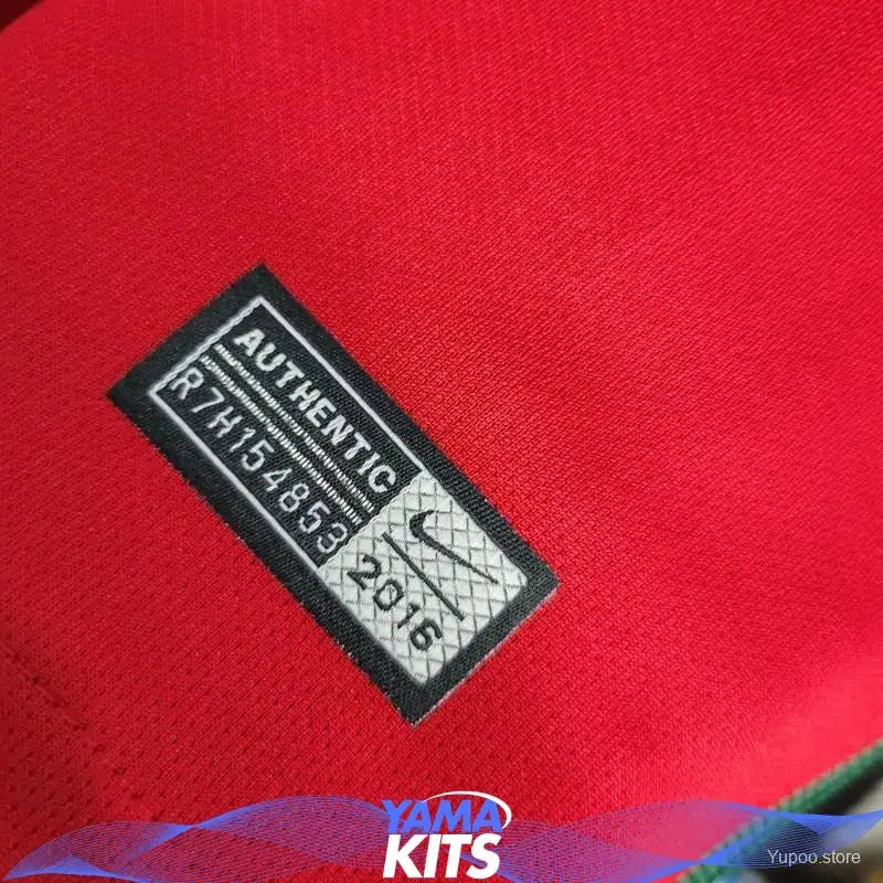 Maillot Portugal Domicile Manches Longues 2016 Classic Shirtss